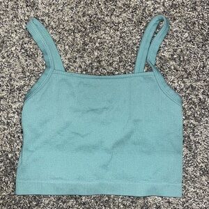 Women's Cropped Tank Top Blue Size M